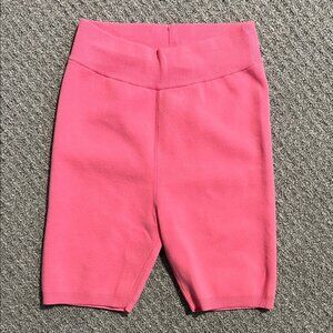Women's Pink Shorts Wool Biker Shorts winter layering shorts 8 inch inseam short